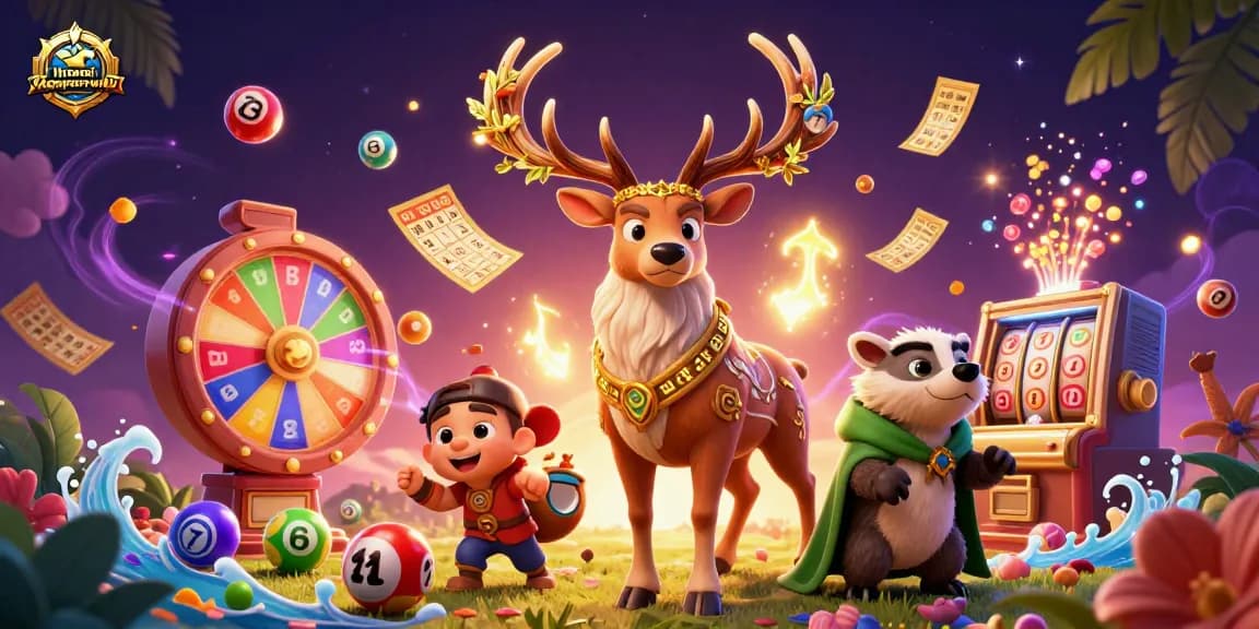 Engaging gameplay with hitomi-mangaraw01 featuring vibrant lottery elements and dynamic druid characters.