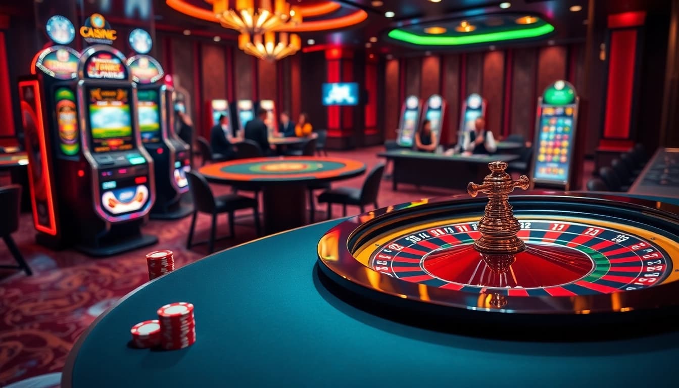 Trải nghiệm sự hồi hộp của casino với các chip poker và roulette tại https://luck8.com, nơi người chơi tham gia vào các trò chơi thú vị.
