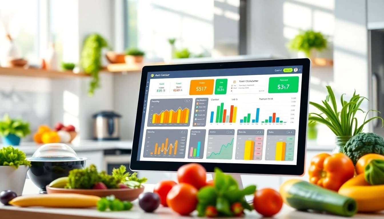 Calculate your macros easily with a visually engaging macro calculator interface in a vibrant environment.