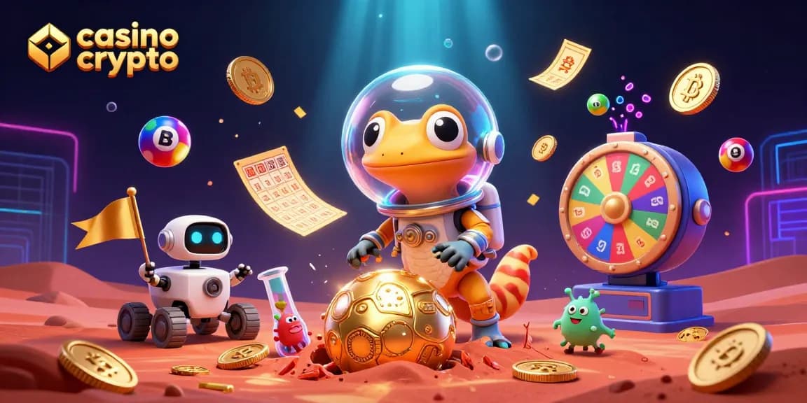 Gioca nel casino crypto con il gecko marziano e scoprendo emozionanti premi in un mondo digitale.