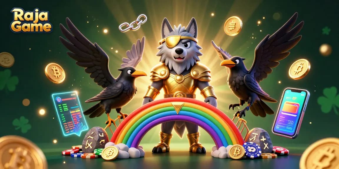 Experience thrilling gaming action with Raja Game's captivating characters and dynamic casino elements.