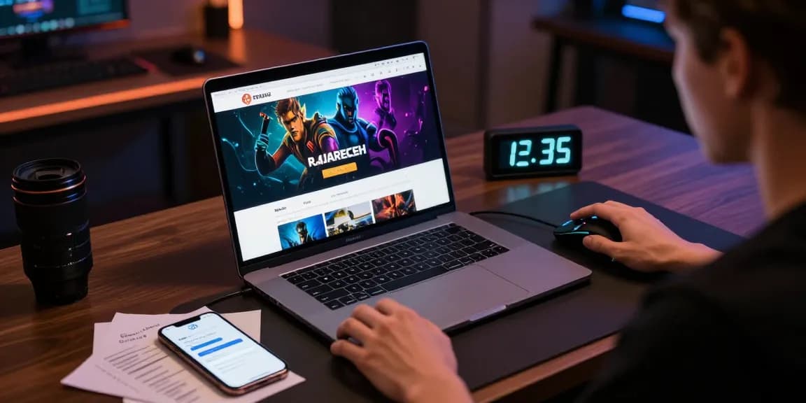 Proses login rajareceh dengan pengguna menikmati pengalaman bermain online yang nyaman.