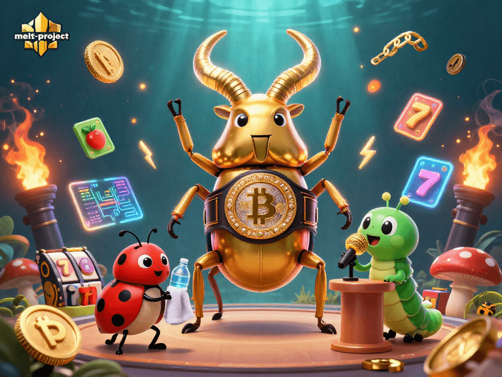 Experience the thrill of melt-project with vibrant casino elements and engaging characters in a dynamic 3D scene