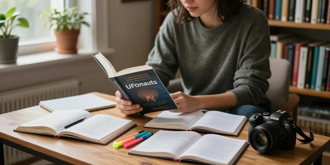T Allen Greenfield's book "UFOnauts" creates a cozy reading environment at https://tallengreenfield.com.