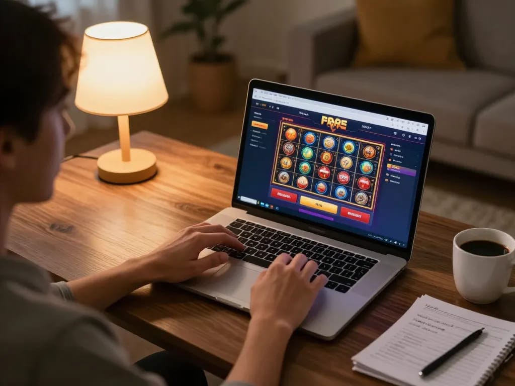 Engaging in online gaming with TR88 bookmaker at home, showcasing practical gaming strategy