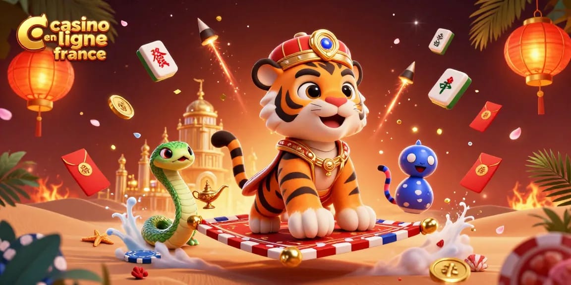 Découvrez les jeux sur un casino en ligne France avec une illustration riche en détails et en couleurs.