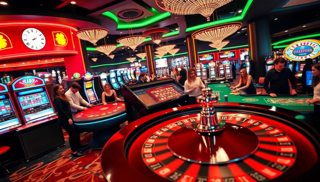 Jutawanbet bermain di meja roulette kasino yang meriah dan penuh warna.