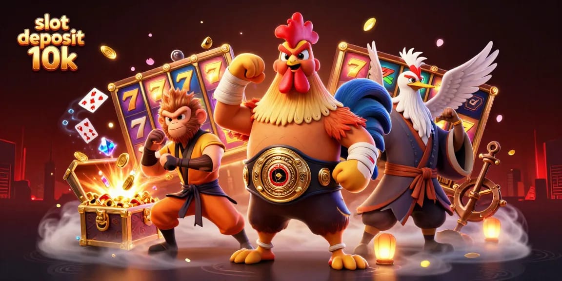 Experience winning thrills with the slot deposit 10k showcasing dynamic characters and games.