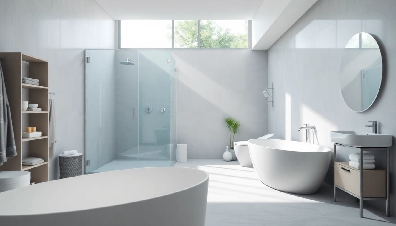 Erleben Sie hochwertige Badprodukte von sonni sanitär GmbH in einem modernen Badezimmer.