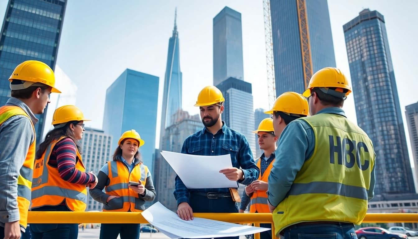 New York Commercial General Contractor collaborating on a skyscraper project in NYC.