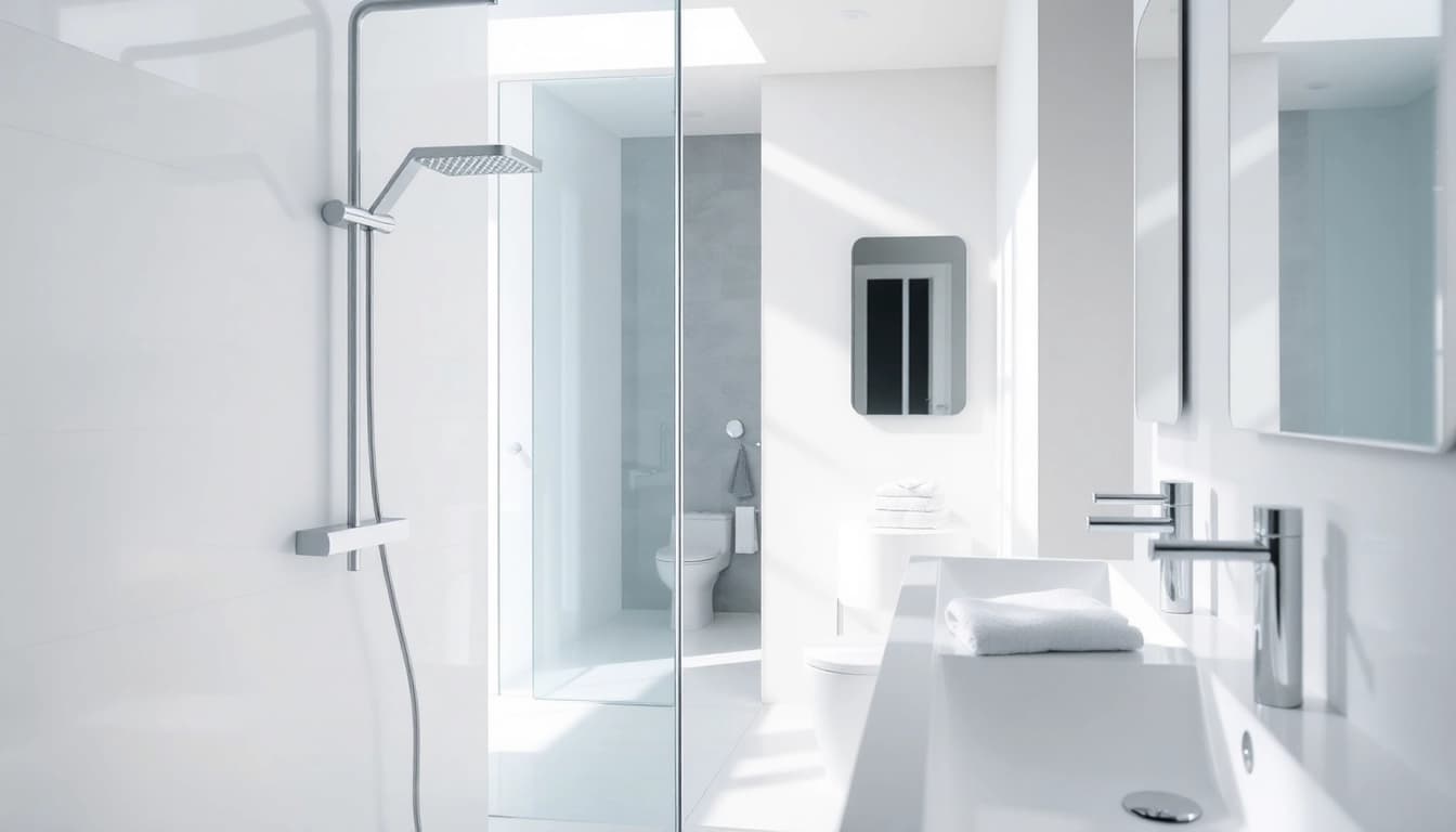 Erleben Sie die Qualität der sonni sanitär Produkte in einem eleganten Badezimmerdesign.