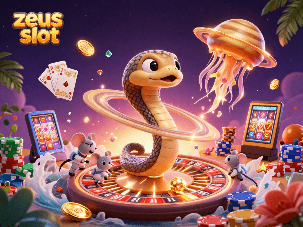 Bet big with zeus slot as cosmic dealers showcase thrilling game elements in a dynamic casino universe.