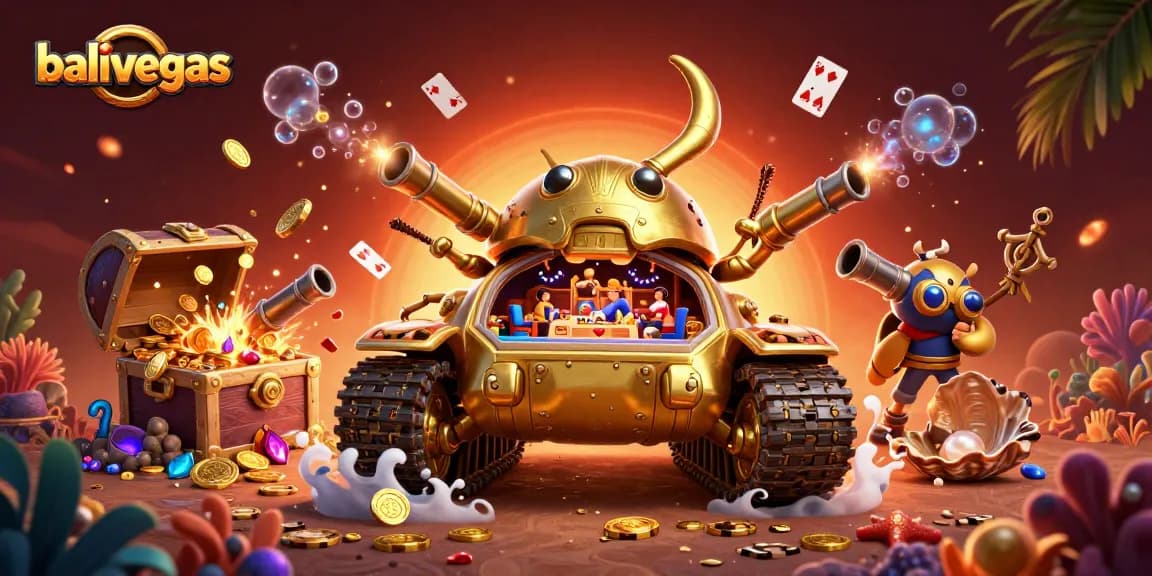 Rasakan keseruan balivegas dengan mesin slot emas dan suasana kasino mini di bawah laut.