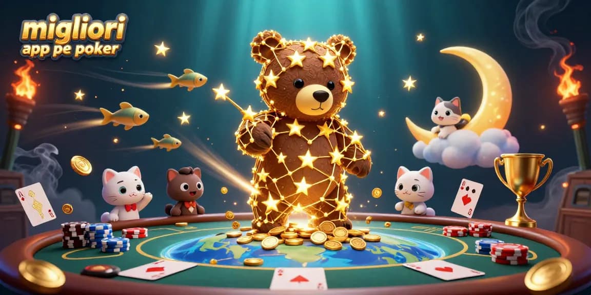 Migliori app per poker: gioca con un orso brillante, pesci shooting star e un gatto della luna nel nostro universo pokeristico