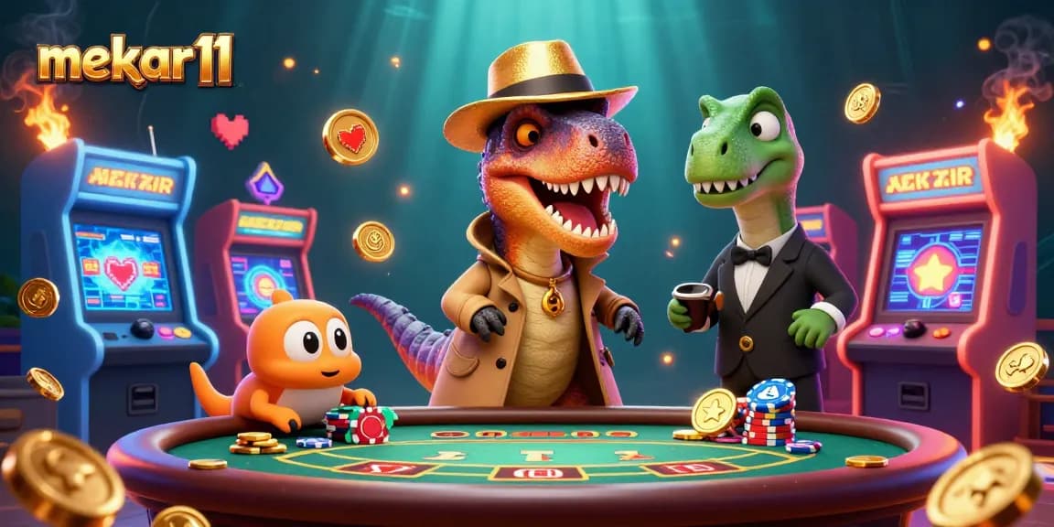Engage with MEKAR11 as a velociraptor card counter evades suspicion at a casino table.