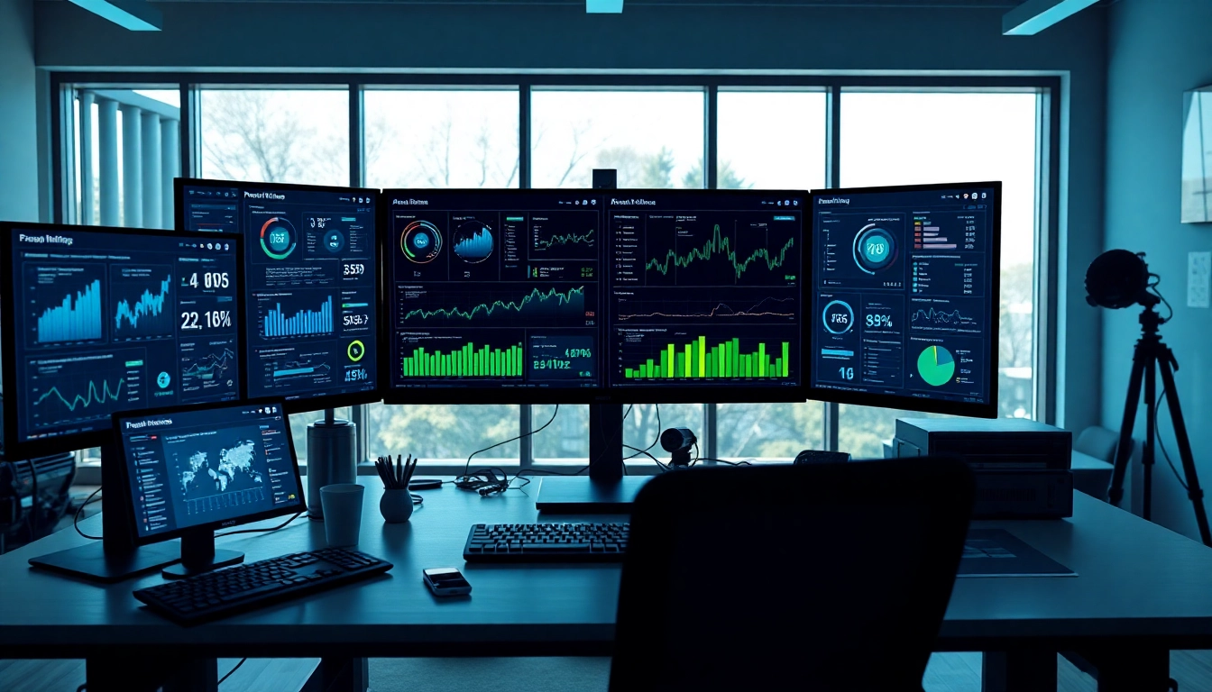 Visual representation of a cheap smm panel service in a high-tech marketing environment showcasing analytics.