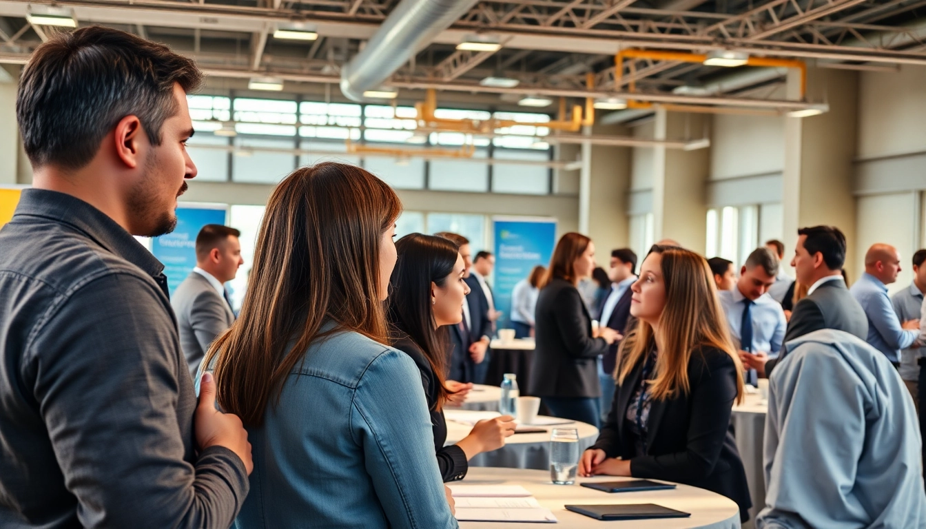 Engage at Construction networking events with professionals in vibrant discussions.