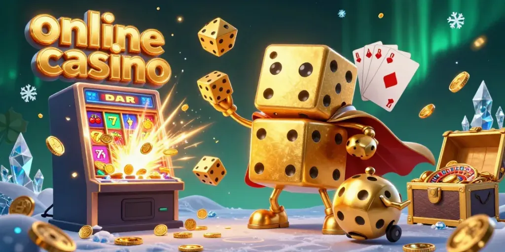 Engage with thrilling online casino adventures featuring vibrant golden dice and explosive jackpots.