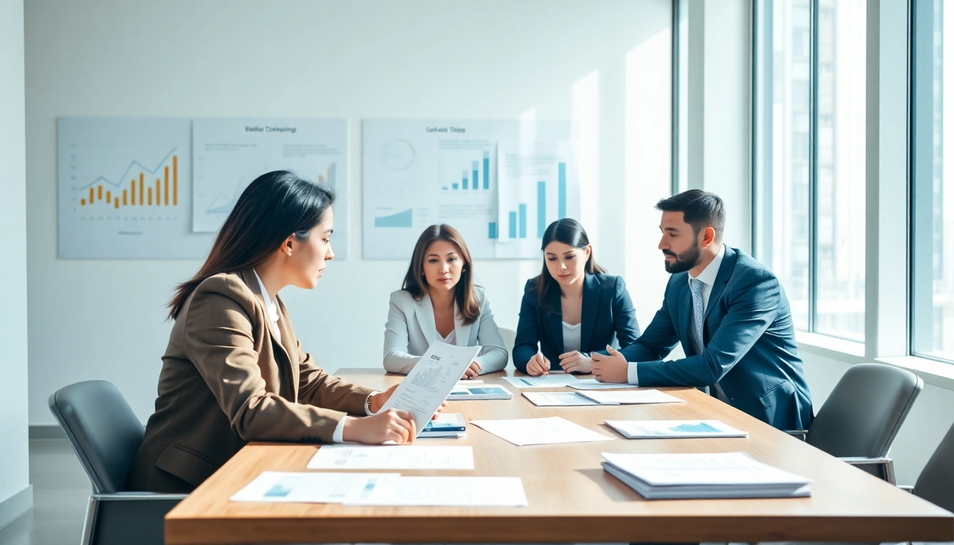 Illustration of pedrovazpaulo operations consulting team collaborating in a modern office