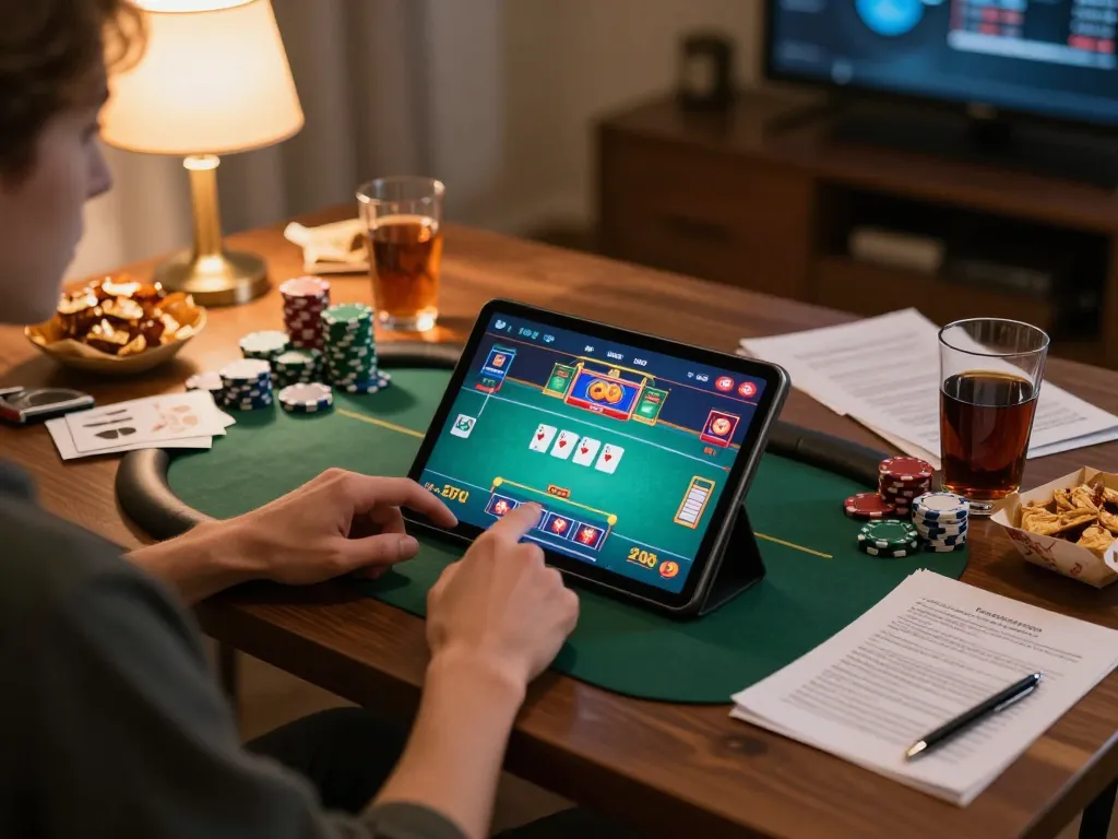 Engage in thrilling gameplay on winstrike69 while enjoying a cozy gaming setup.