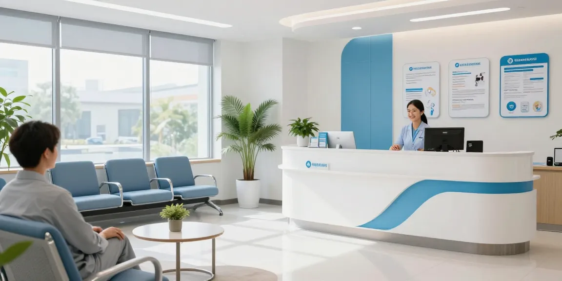 Self-employed health insurance options available in a modern health clinic environment, showcasing patient care, medical services, and compassionate healthcare providers.