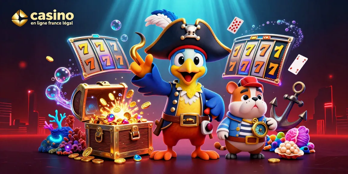 Jouez à des jeux palpitants dans un casino en ligne france légal avec des personnages 3D vibrants et des éléments de machines à sous.