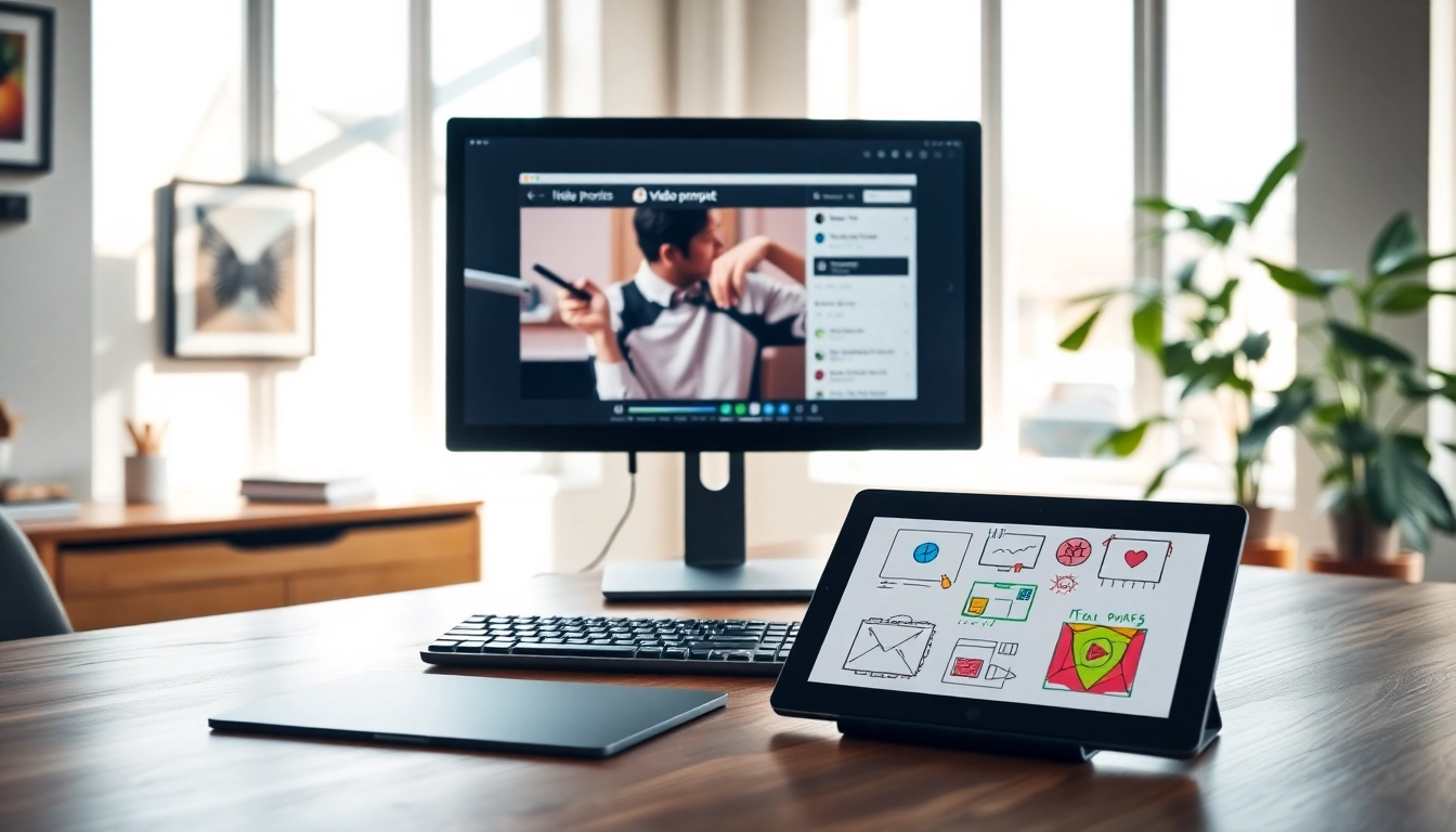 Transforming video content into prompts with the video to prompt ai generator in a modern workspace.