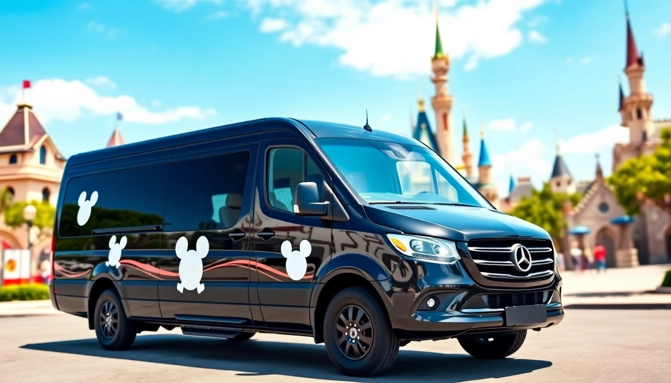 Book Disneyland Paris airport transfer services with a professional vehicle ready to welcome families.