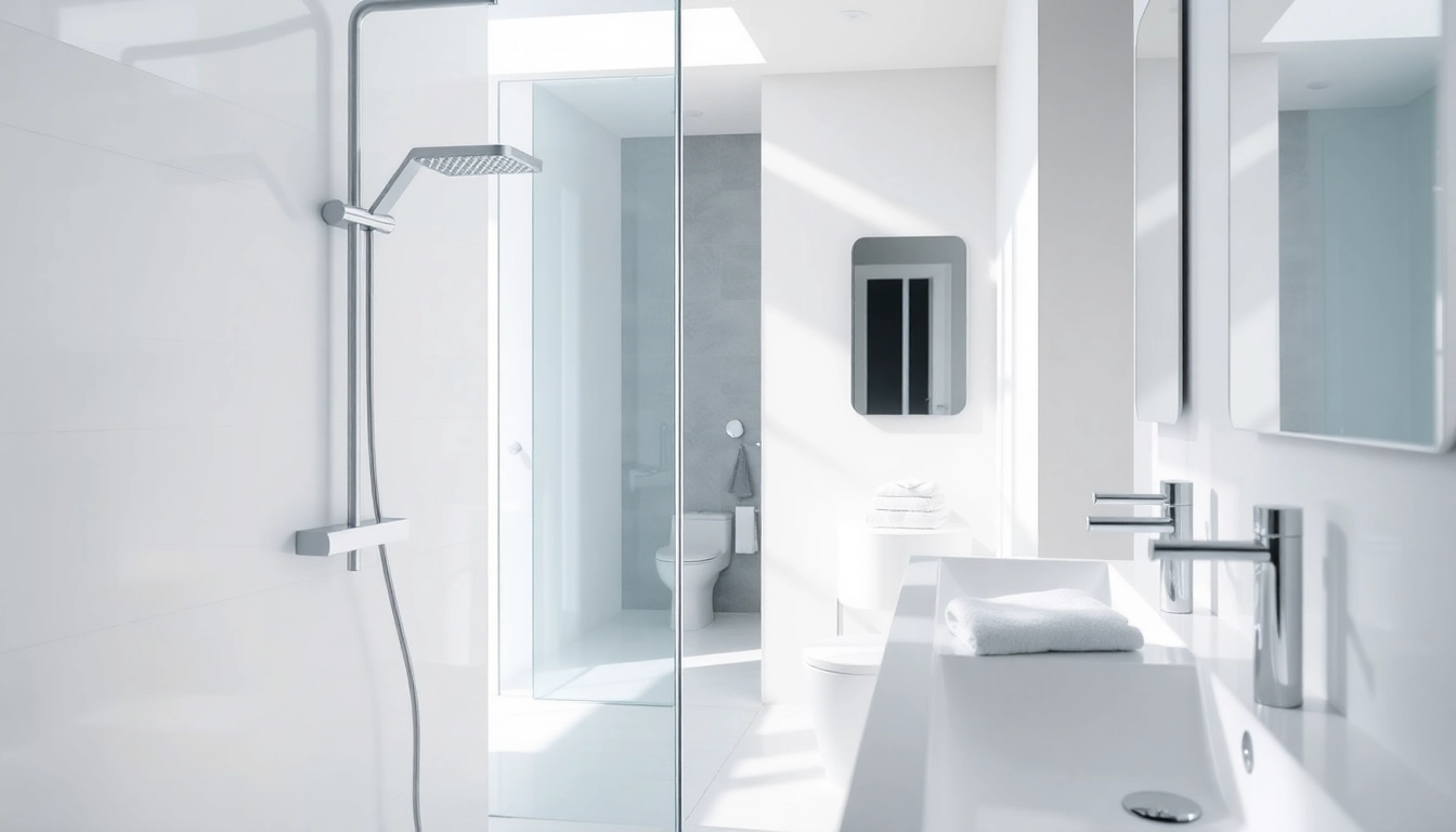 Erleben Sie die Qualität der sonni sanitär Produkte in einem eleganten Badezimmerdesign.