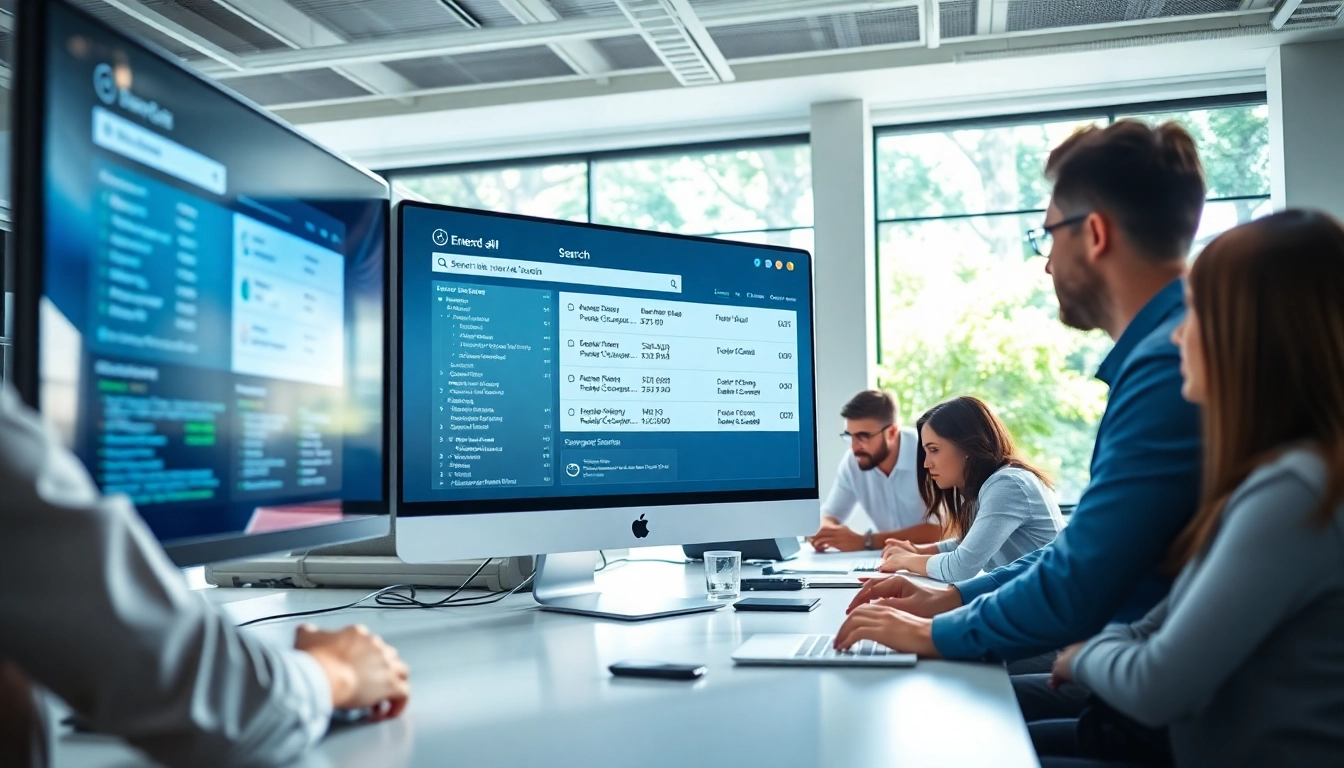 Display of enterprise search AI functionality in a collaborative work environment.