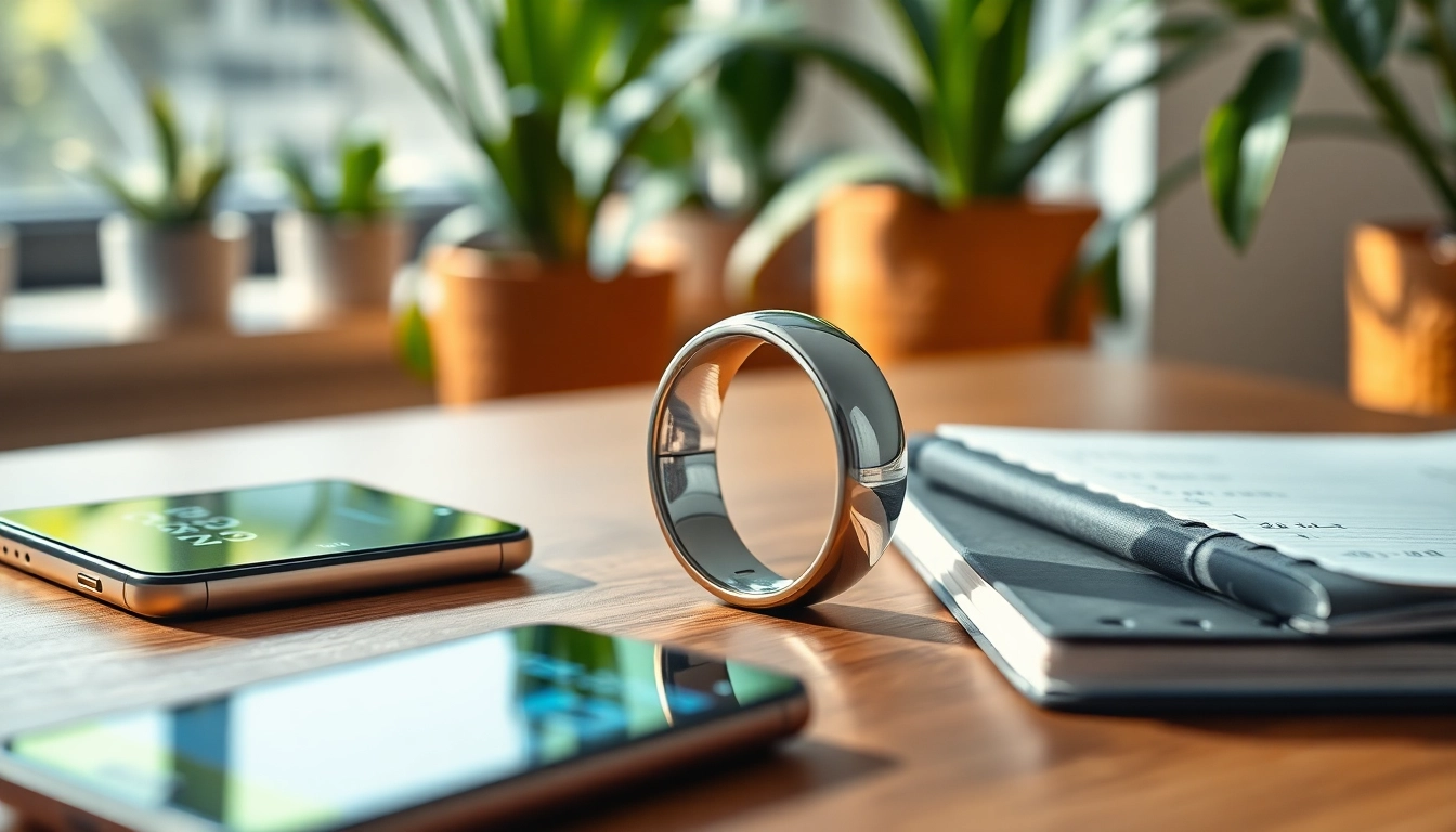 Enhance your fitness journey with the sleek design of the Smart Health Ring.