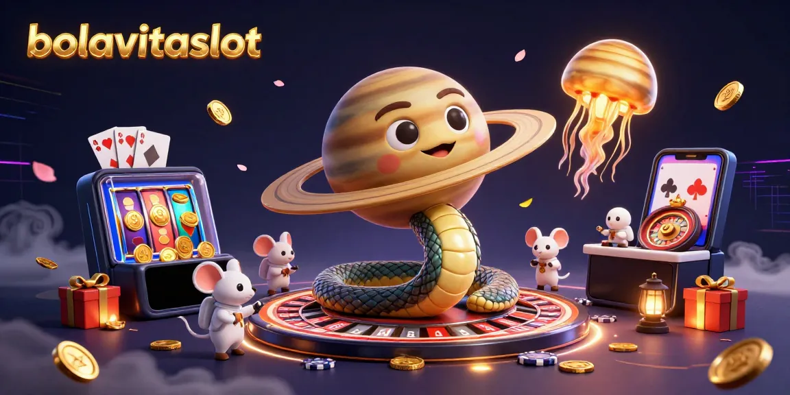 Experience the thrill of bolavitaslot with an energetic scene of cosmic gambling action and excitement.