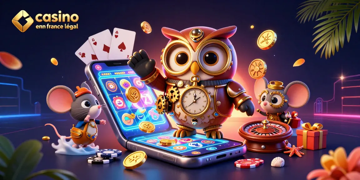 Participez à l'excitation du casino en ligne France légal avec une scène de jeu interactive et dynamique remplie d'éléments captivants.