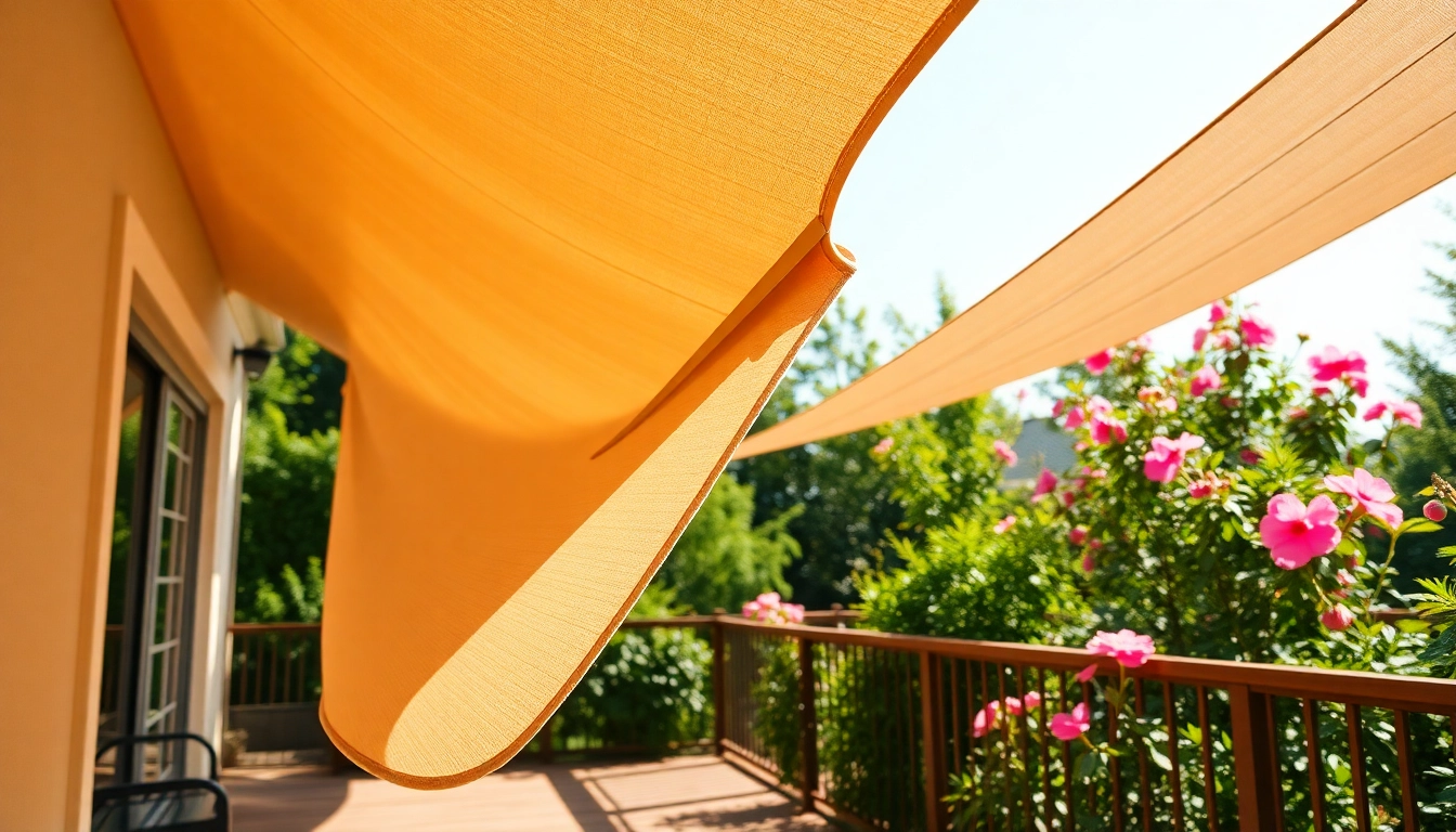 Enhance outdoor comfort with stylish Outdoor Shades on a sunlit patio.
