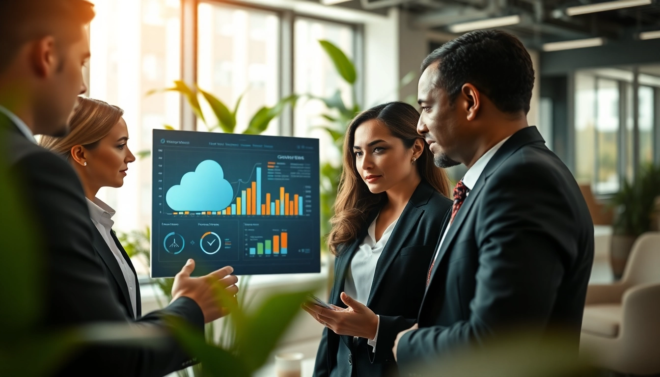 Showcase of CloudWalk Technology in a modern office with a collaborative business team.