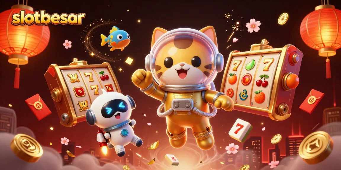 Engage with slotbesar fun through vibrant gaming excitement, slot machines, and animated characters.