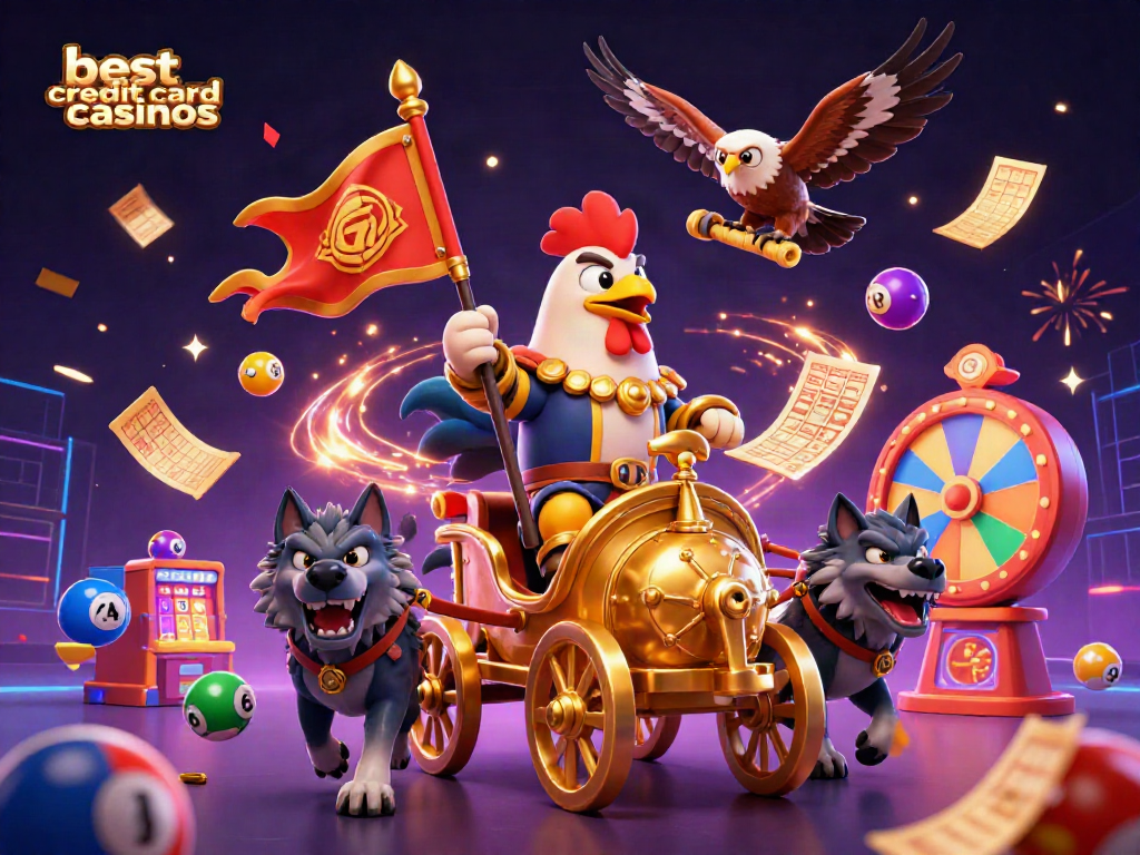 Experience the excitement of the best credit card casinos with dynamic 3D casino elements.