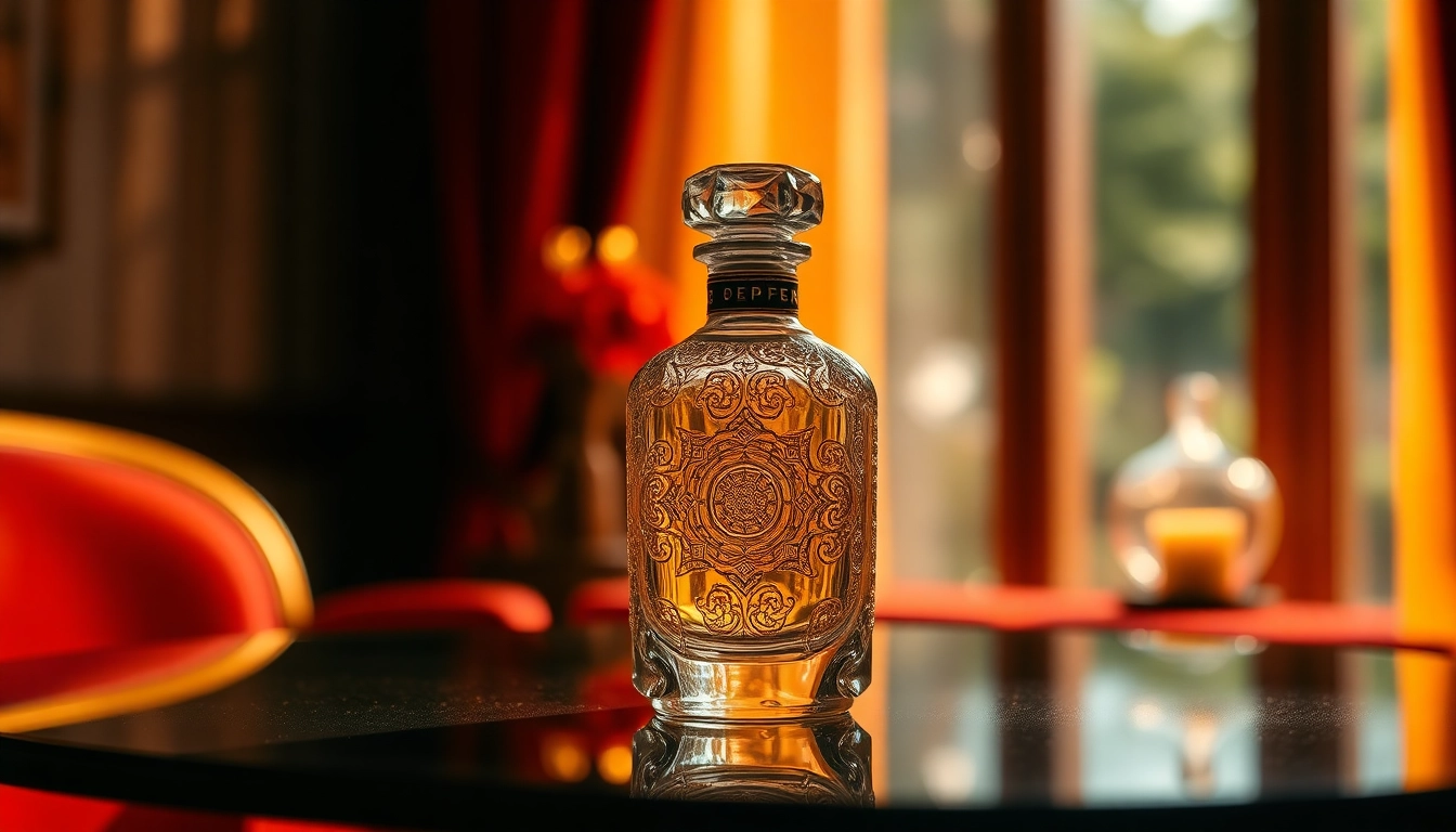 Explore an exquisite Ombre nomade alternative fragrance presented elegantly on a table.