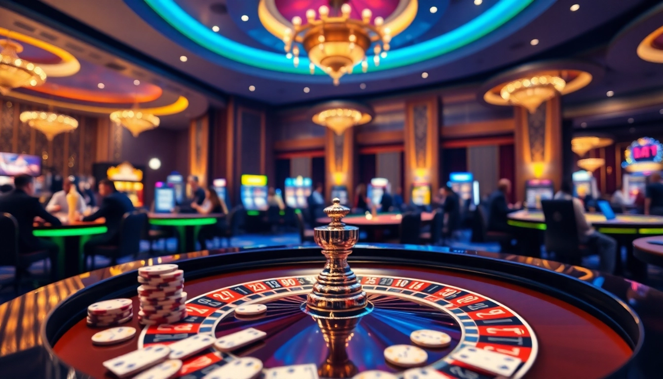 Engage with an exhilarating game scene on an online casino site featuring roulette and players.