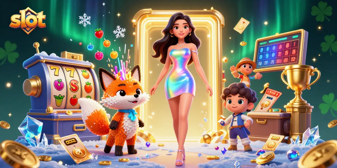 Spin the slot reels and win big with vibrant 3D casino illustration showcasing thrilling slot action.