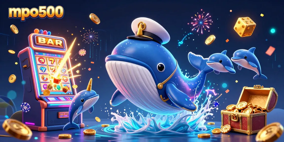 Play engaging games like mpo500 while enjoying vibrant 3D characters and casino elements.