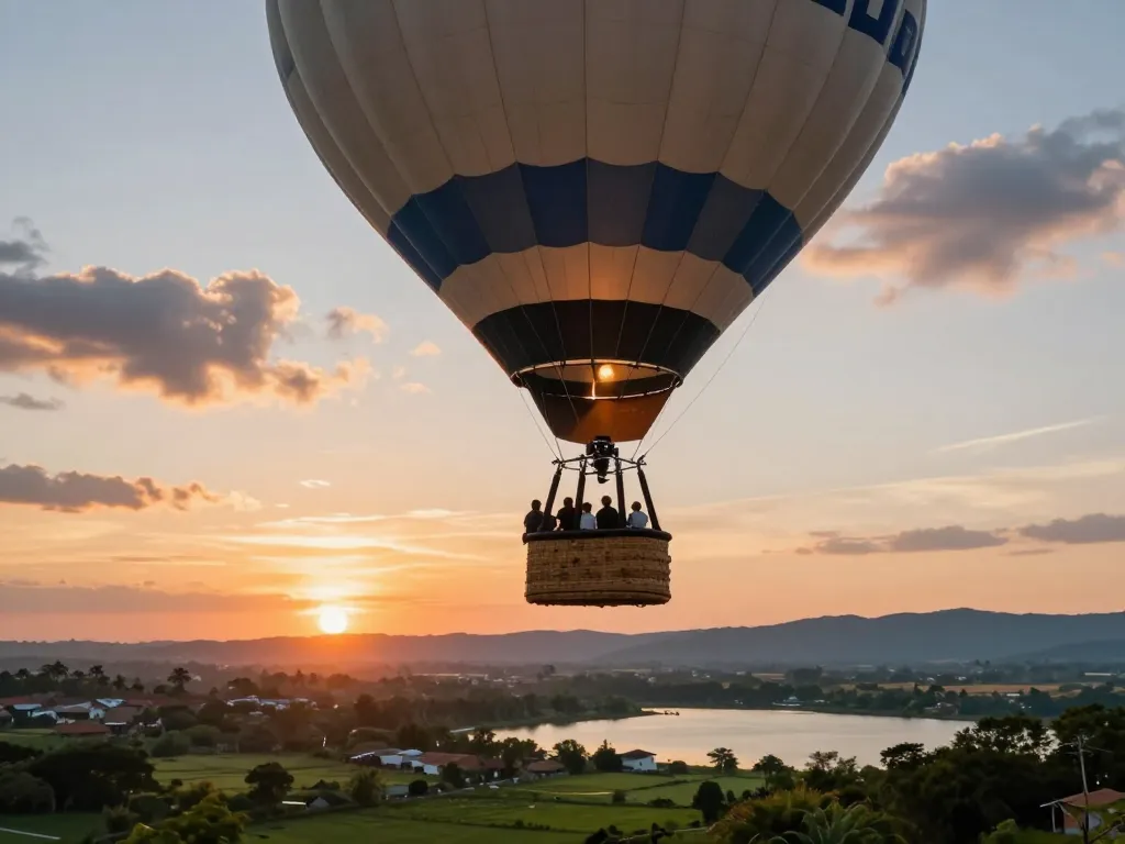 IDNSCORE balloon ride experience offering breathtaking aerial views and unforgettable adventure.