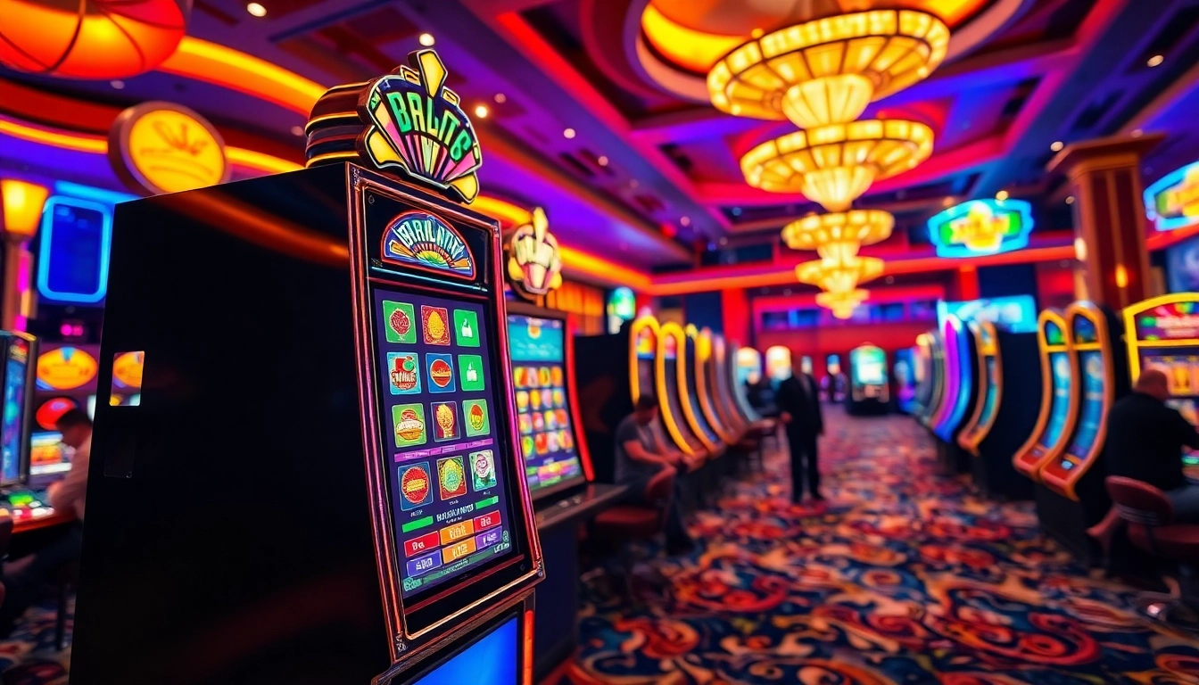 Menangkan slot online dengan mesin slot berwarna cerah di kasino yang hidup.