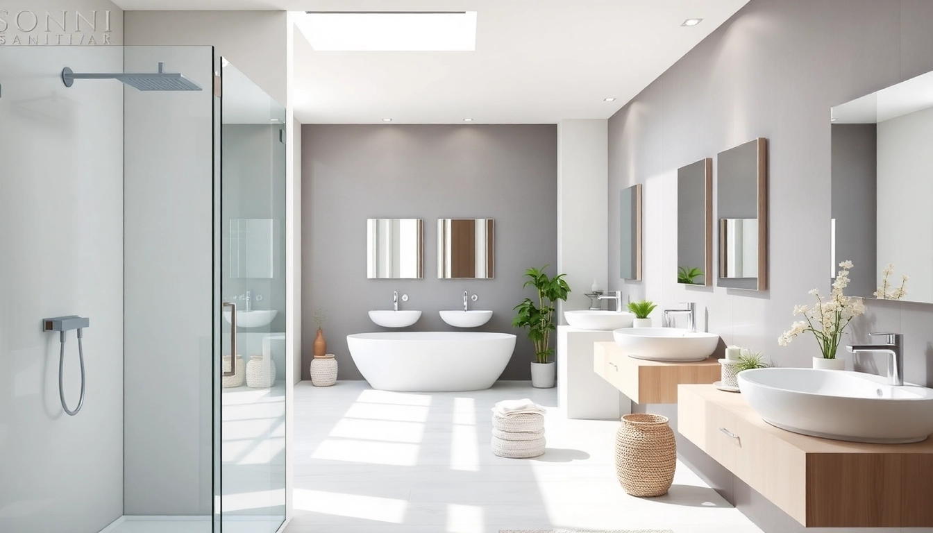 Gestalten Sie Ihr Badezimmer mit hochwertigen Sonni sanitär Produkten für modernes Design.
