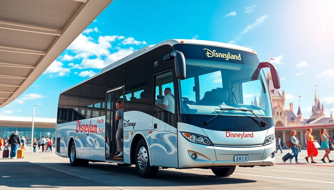 Families enjoying Disneyland Paris airport transfer services in a joyful airport setting.