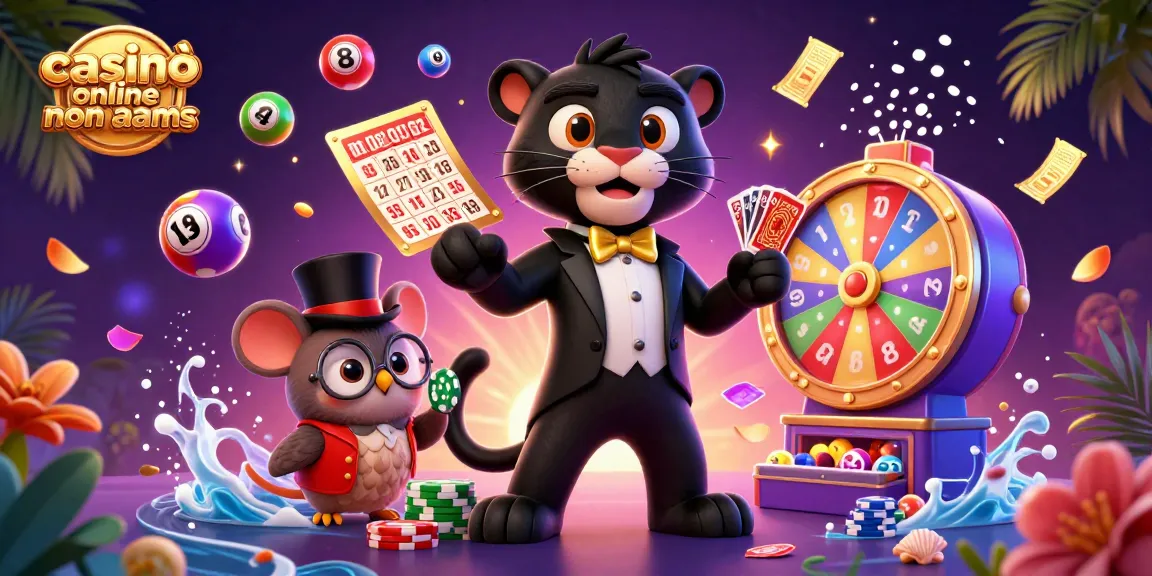 Interagisci con casinò online non AAMS featuring personaggi vivaci ed elementi di gioco dinamici.