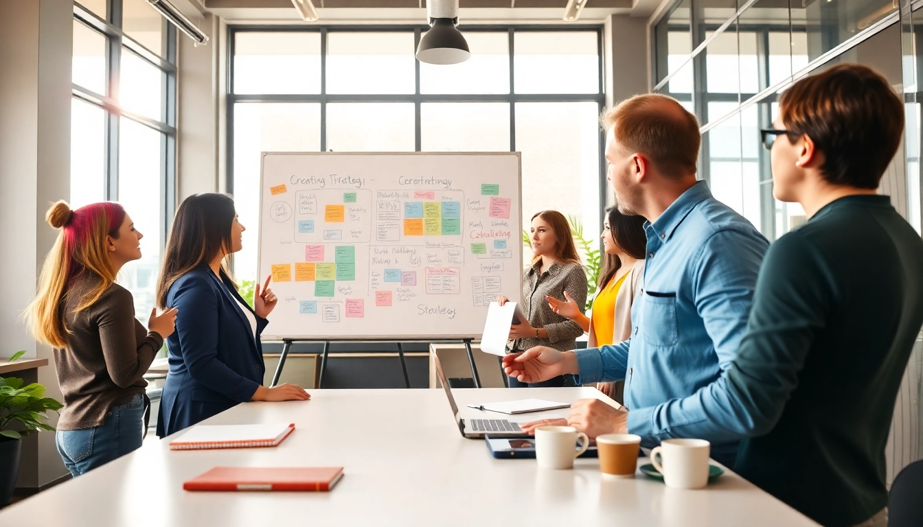 Engaging session with a business coach in Los Angeles, fostering collaboration among clients.