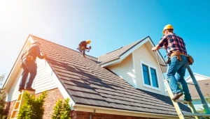 Install high-quality roofing solutions by skilled professionals on a modern home.