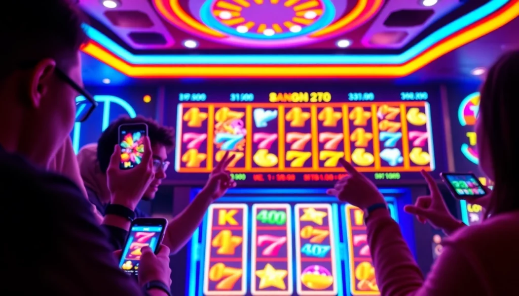 Rasakan keseruan bandar toto 4d slot dengan simbol jackpot yang berkilau dan pemain yang bersemangat.