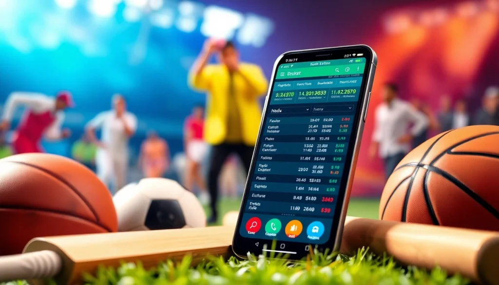 Explore the best sports betting apps India with an engaging smartphone interface showcasing vibrant sports visuals.